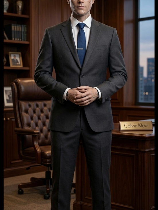 Calvin Klein Other - Calvin Klein Charcoal Black Grey 2 Piece Suit